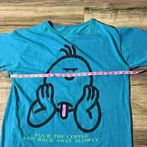 Vintage Pour The Coffee And Back Away Slowly Sleep Nightie T-Shirt One Size - Picture 5 of 8